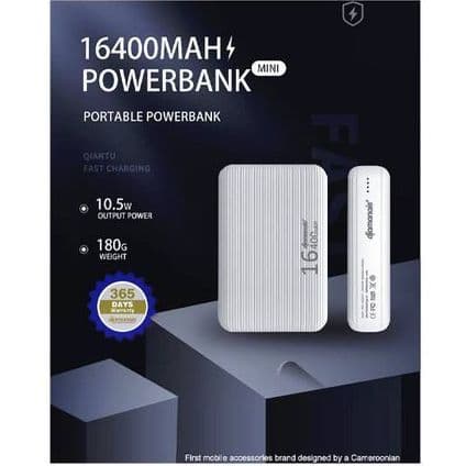 Powerbank 16400mAh avec un Câble USB-A PB04 Djamanais