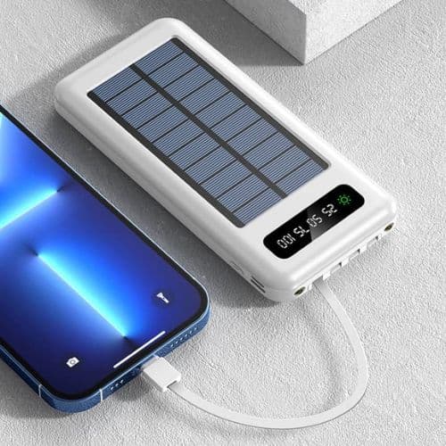 PowerBank avec Système De Recharge Solaire 20000 mAh